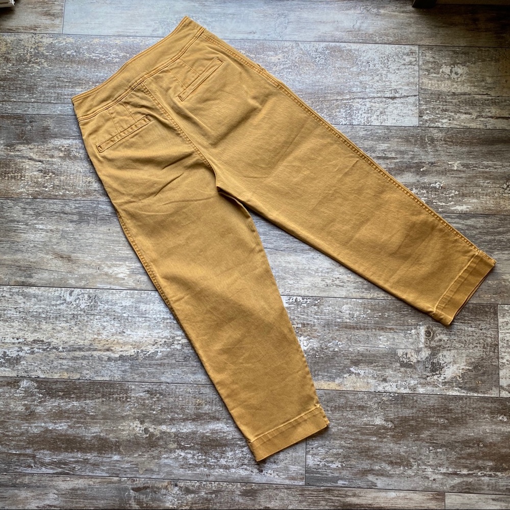 Free People Caramel High-Rise Cropped Pants - Picture 4 of 10